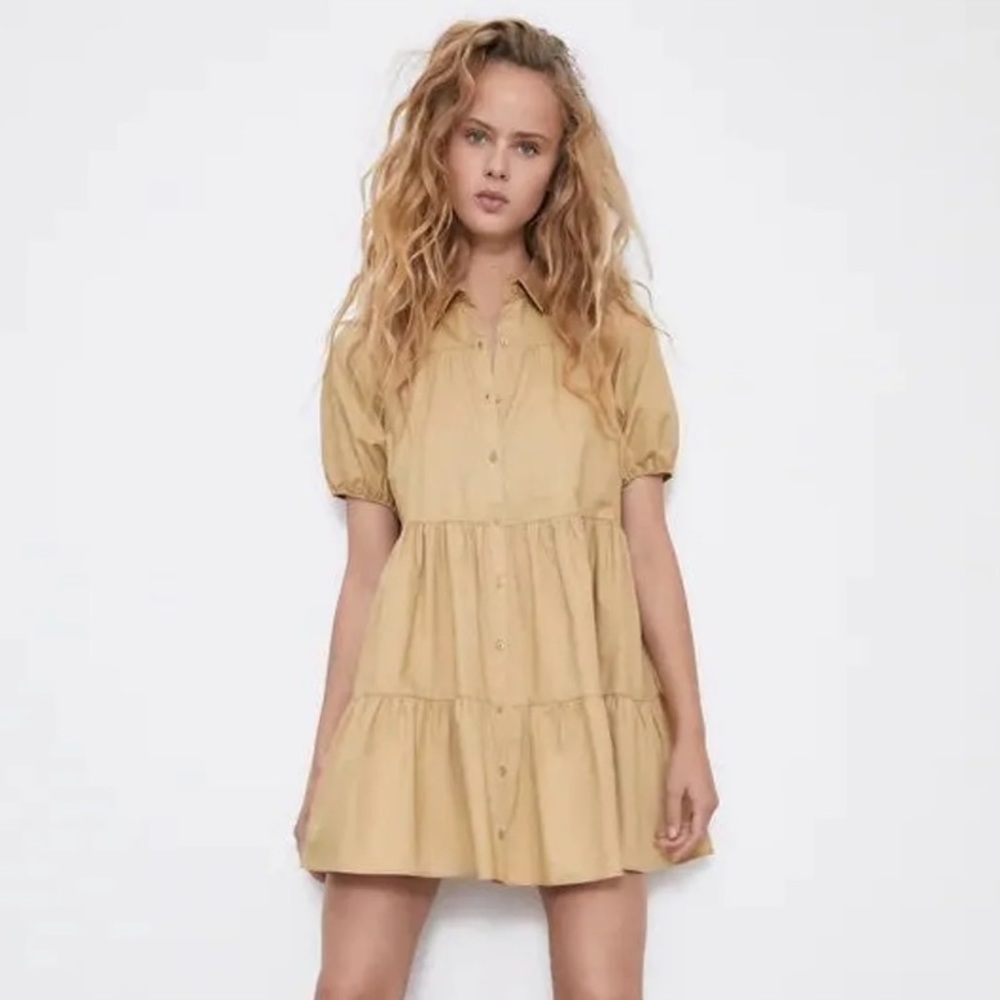 Zara Oversized Mini Dress Blogger favorite